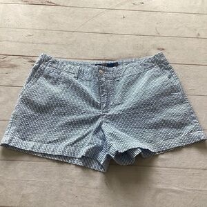 Ralph Lauren Blue Label Light Blue Seersucker Women’s Shorts